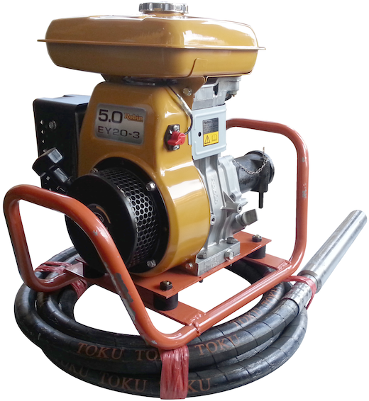 TOKU Concrete Vibrator Robin Engine EY-20D 35mm x 5m TKLH-35